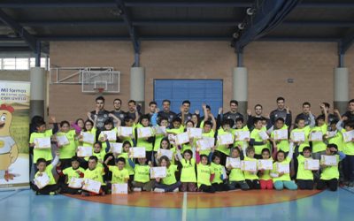 TOUR RIBERA FUTSAL in motion with the visit of the Aspil-Vidal to two schools in March 