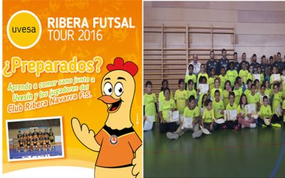 THE “II TOUR UVESA RIBERA” has begun IN SCHOOLS AND SCHOOLS OF FOOTBALL-INDOOR de Navarra