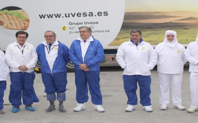 The territorial delegate of the goverment Castilla León, JAVIER LOPEZ-ESCOBAR, visit the facilities of UVESA in CUÉLLAR