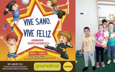 UVESA and GOURMETFOOD in the final stretch of the first educational project ‘VIVE SANO, VIVE FELIZ’ that reaches 50 centers in Navarra