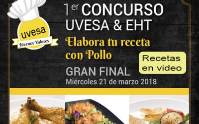 Las mejores recetas en video y la Gran final del concurso «Elabora tu receta de pollo» ya están disponibles en video.