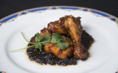 Cuartos traseros de pollo a la miel con sojo