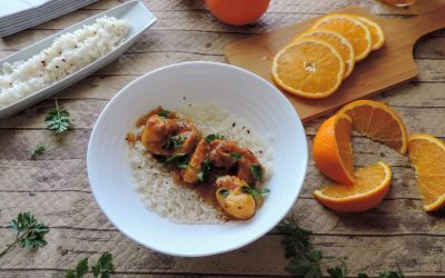 Pechugas de pollo a la naranja