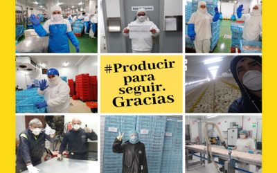 Uvesa con el mensaje #producirparaseguir de Propollo gracias a sus trabajadores y también #todoirabien y #juntosloconseguiremos