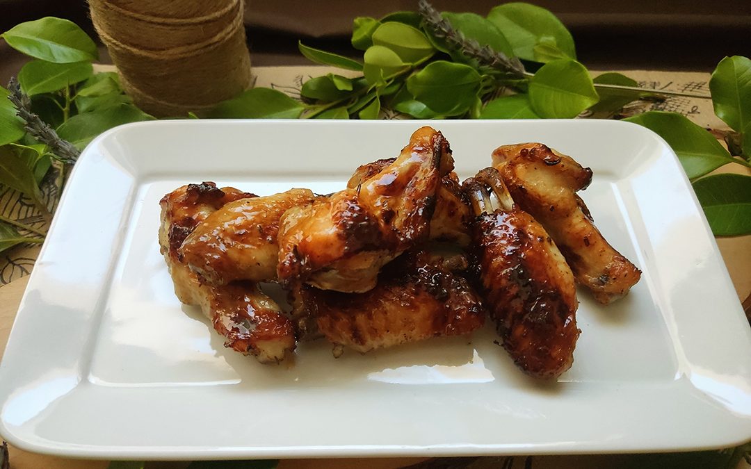 Alitas de pollo en freidora de aire