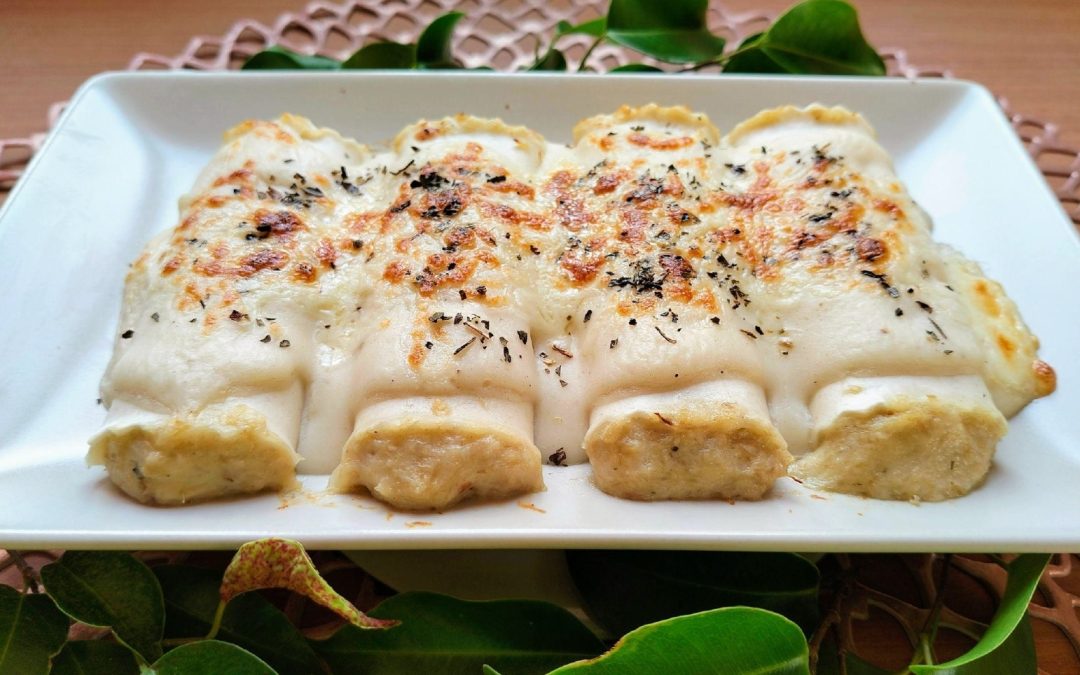 Canelones de pollo