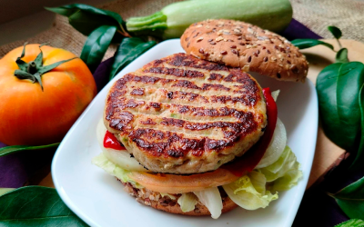 Hamburguesas caseras con pollo, ricas y saludables